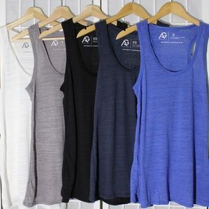 Women’s split back Jersey tank-sports navy (LAA18)